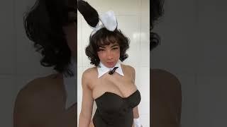 Braless no bra bouncy bouncing boobs dancing tiktok nip slip boob