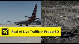 Real live AI traffic in FSX and Prepar3D at KMIA Miami airport