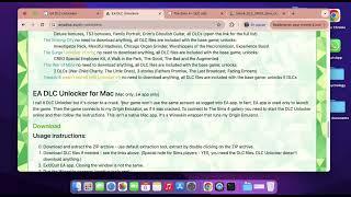 HOW TO GET DLC FOR SIMS 4 FOR FREE ( MACBOOK EA APP) ANADIUS APP