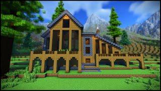 Large Wood House: Minecraft | Tutorial