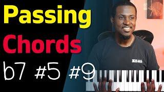 Learn How To Use Augmented (#5 #9) Chords as Passing Chords.