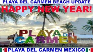 PLAYA  DEL CARMEN MEXICO BEACH AND SEAWEED UPDATE - HAPPY NEW YEAR!