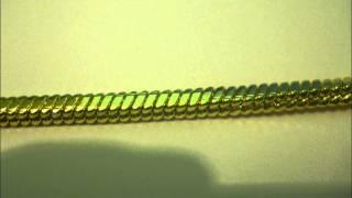 Gold plated 32 inch snake link chain