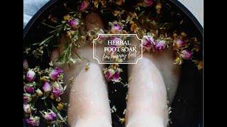 DIY foot bath with herbs