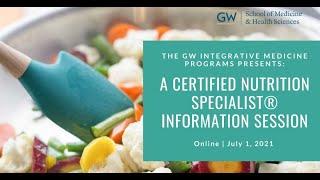 Interested in earning the Certified Nutrition Specialist® credential?