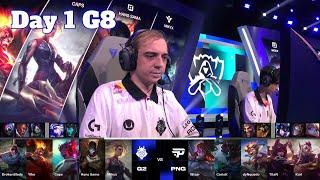 G2 vs PNG | Day 1 LoL Worlds 2024 Swiss Stage | G2 Esports vs paiN Gaming full