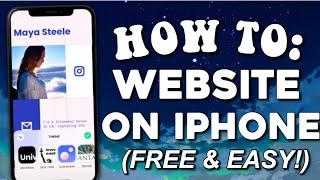 HOW TO MAKE A WEBSITE ON YOUR IPHONE | 2020