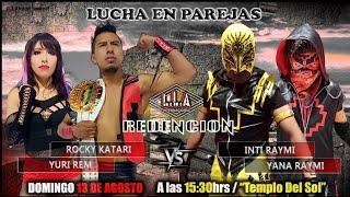 cuarta lucha: Hermanos Raymi VS Yuri Rem y Rocky Katari