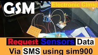 how to request Sensors data using GSM sim900A / sim900D and Arduino