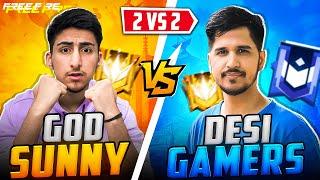 Desi Gamer Vs GodSunny2 Vs 2 Who will Win - Free Fire India