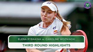 Rybakina rolls over grand-slam Champ | Elena Rybakina vs Caroline Wozniacki | Highlights | Wimbledon