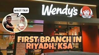 WENDY'S FIRST BRANCH IN RIYADH KSA | Nhico Mhogs Vlog