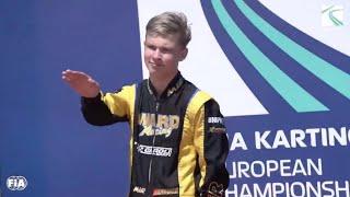 Karting Driver gives Nazi salute on poduim (Artem Severiukhin)