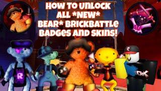 How To Unlock All 7 *NEW* Badges + Skins From The "Brickbattle Arena" In BEAR*!