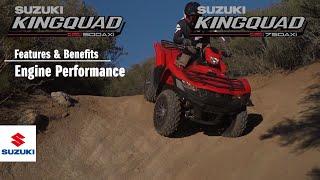 KINGQUAD 750/500 AXi 4x4 | OFFICIAL TECHNICAL PRESENTATION VIDEO -Engine- | Suzuki