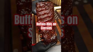 Buffalo Ribs on Steroids from my new cookbook #buffaloribs #smokedribs #offsetsmoker #cookbook