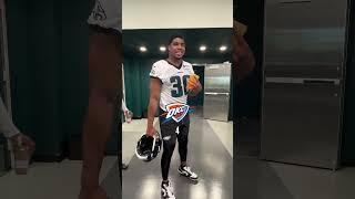 The Philadelphia Eagles answer who they think will win the NBA Finals #shorts