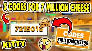 ALL 5 *NEW* ROBLOX KITTY CODES FOR 7 MILLION CHEESE  SEPTEMBER 2020 CODES OF KITTY SECRET ENDING 