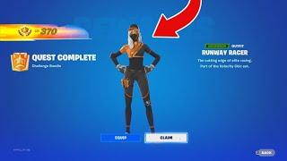 How To Get RUNWAY RACER SKIN FAST GLITCH in Fortnite! (Gain 50 Account Levels Fast Xp Glitch)