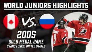 Canada vs. Russia | 2005 WJC Gold Medal Game | Extended Highlights