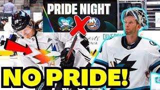 NHL Player James Reimer REFUSED To WEAR San Jose Sharks PRIDE NIGHT Jersey! Woke NHL Takes L!