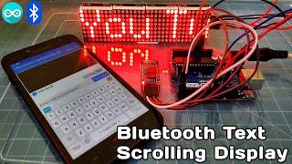 Arduino text scrolling display | Arduino text scrolling display max7219 dot matrix 4 in 1