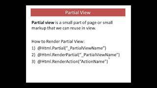 Most Asked Dot Net Interview Questions || Understand with Practical Example || Partial View Concepts