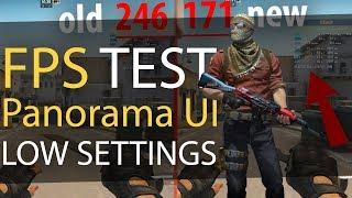 ТЕСТ FPS В CSGO с Panorama UI НА НИЗКИХ НАСТРОЙКАХ