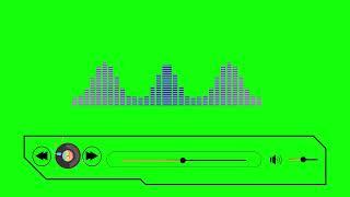 Audio Spectrum Green Screen Download for Free | green screen music player | copyright free