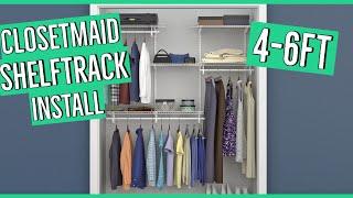 Installing a ClosetMaid ShelfTrack 4ft-6ft. Adjustable Closet Organizer Kit