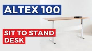 Altex 100 Electric Ergonomic Height Adjustable Office Desk | Standing Desk | Stand Up Desk