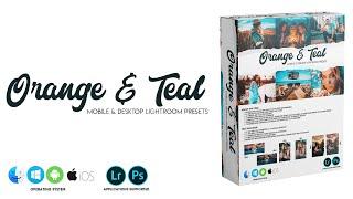 Orange & Teal Lightroom & Photoshop Presets | Color Creations Video |  OMER J GRAPHICS