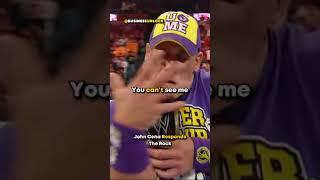 John Cena Responds The Rock