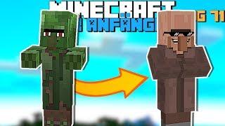 Wie heilt man einen Zombie Villager in Minecraft 1.14 | Minecraft für Anfänger Tag 71