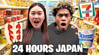 Eating at 7-ELEVEN For 24 Hours in JAPAN!