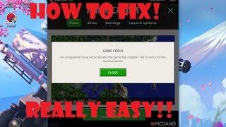 New Minecraft Launcher Crashing ~ Fixed! | 2017