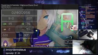 Rafis | Highscore [Game Over] (10.37*) +HDDT 91.80% First A Clear! | Liveplay w/Chat!