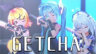 【MMD】 GETCHA! feat.初音ミク & GUMI 【Giga & KIRA】Sour式初音ミク&鏡音リン&あいな【春風あいな】［4K/60fps］