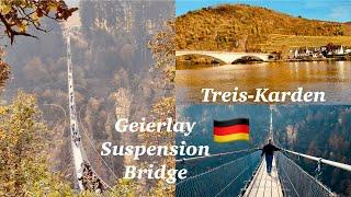 longest suspension bridge in Germany  Geierlay bridge Hängeseilbrücke Mörsdorf | Treis-Karden