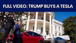 FULL VIDEO: President Donald Trump buys a Tesla