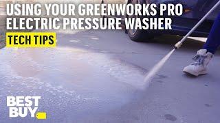 How to use the Greenworks Pro Electric Pressure Washer