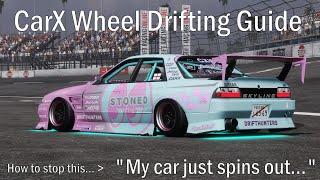 Ultimate CarX Wheel Drifting - How to get started - Drift initiation & Other skills guide