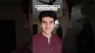 BMM course explained in detail  #massmedia #bmm