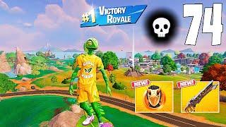 74 Elimination Solo Vs Squads "Zero Build" Gameplay Wins (NEW Fortnite Chapter 6 PC)