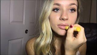 ASMR [APPLYING LIPGLOSS] W/ MOUTH SOUNDS