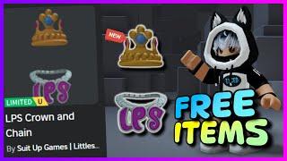 New FREE LIMITED UGC items , How to get FREE UGC LIMITED ITEMS LPS Crown and Chain on ROBLOX