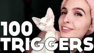 ASMR 100 TRIGGERS IN 4 MINUTES /100 ТРИГГЕРОВ ЗА 4 МИНУТЫ АСМР