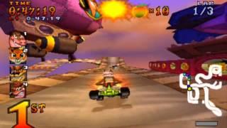 Crash Team Racing Adventure Mode 101% 29 Yellow Gem Cup