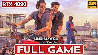 UNCHARTED 4 Gameplay Walkthrough FULL GAME [4K 60FPS PC RTX 4090] - No Commentary