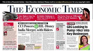 29 August 2024 | The Economic Times Newspaper | Profitnama | Daily Finance & Business News Analysis